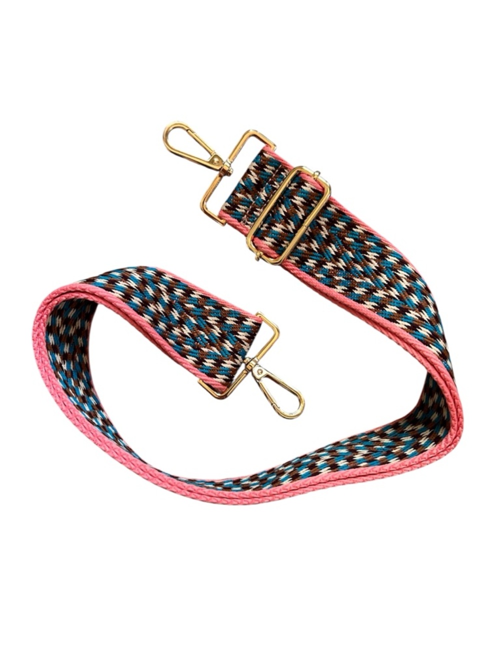 NWOT Adjustable Multicolor Woven Bag Strap